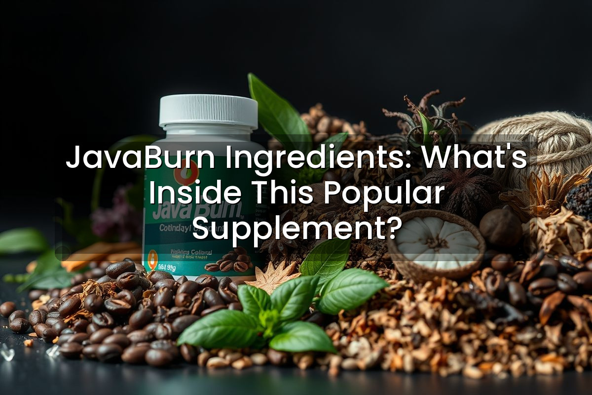 JavaBurn Ingredients: What's Inside This Popular Supplement?