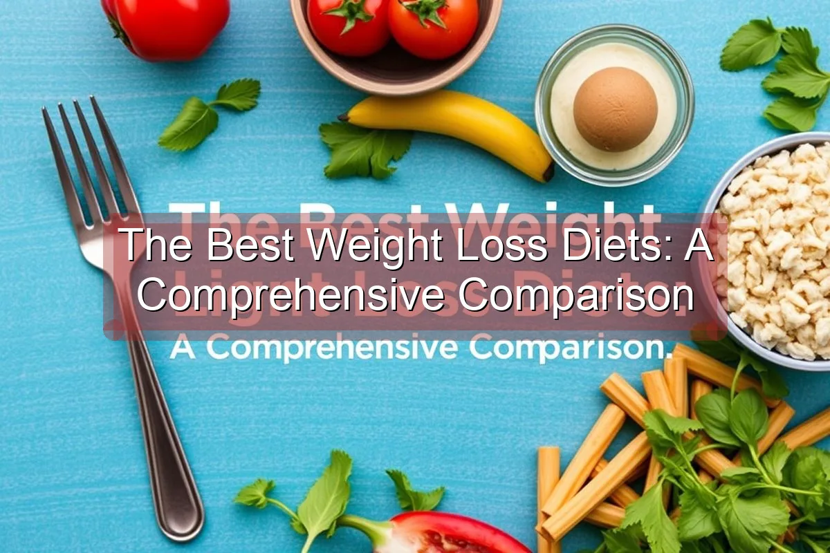 The Best Weight Loss Diets: A Comprehensive Comparison