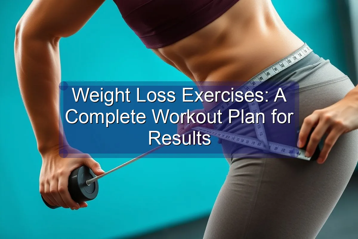 Weight Loss Exercises: A Complete Workout Plan for Results